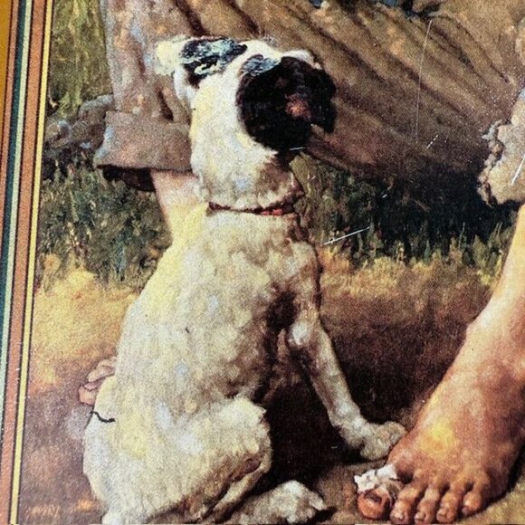 Vintage Coca-Cola Norman Rockwell BAREFOOT BOY Metal Tray - Picture 4 of 16